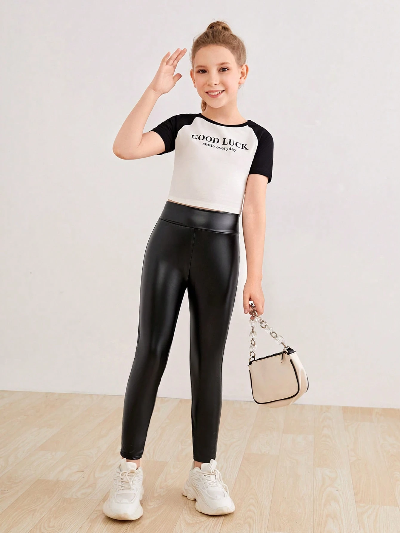 SHEIN Leggings PU S lido Para Chica Adolescente Moda De Mujer SHEIN shein-leggings-pu-s-lido-para-chica-adolescente-moda-de-mujer-shein