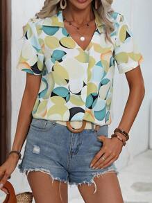 SHEIN LUNE In Toàn bộ Áo sơ mi - Nhiều màu - Xem 3