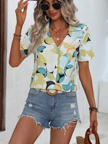 SHEIN LUNE In Toàn bộ Áo sơ mi - Nhiều màu - Xem 5