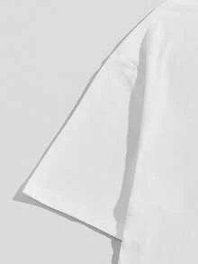 Innervision Hombres Camiseta con estampado de dibujos animados - Blanco - Ver 4