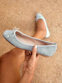 Phụ Nữ Nơ Trang Trí Múa Ba Lê, Căn Hộ Lấp Lánh Quyến Rũ - Bạc - Xem 1