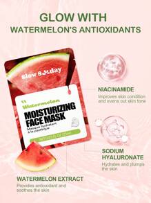 SlowSunday 西瓜保湿面膜，鲜果融合系列，补水保湿，抗衰老，提亮肤色，舒缓肌肤，韩国面膜，女士适用，补水滋养，护肤，Y2K风格，派对必备，夏季适用 - Watermelon - 查看 2