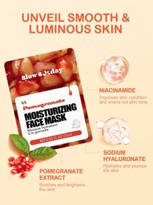 SlowSunday 1PC Watermelon Face Mask, Fresh Fruit Fusion Series,Hydrating, Moisturizing,Anti-Aging,Brighting,Soothing,Korean Mask, For Woman,Men, Hydrates And Nourishes, Deeply Hydrates And Soothes Skin, K Beauty, For Valentine's Day, Valentines Gift, Valentines Day Gift, Ideal For Party - White - View 2