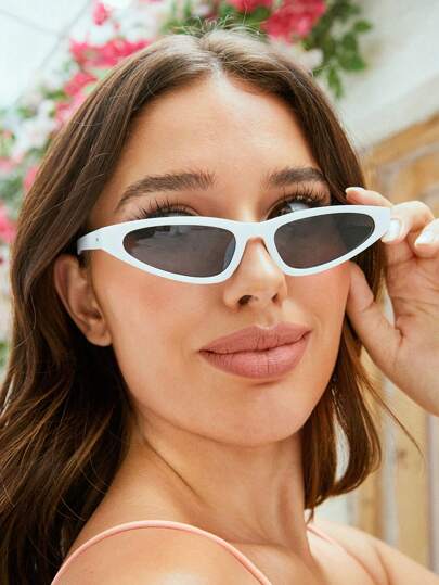 SHEIN VCAY 女士幾何框架太陽眼鏡