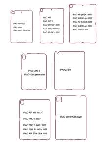 Maryam Alam Hình nụ cười Ốp tương thích với iPad - Nhiều màu - Xem 5