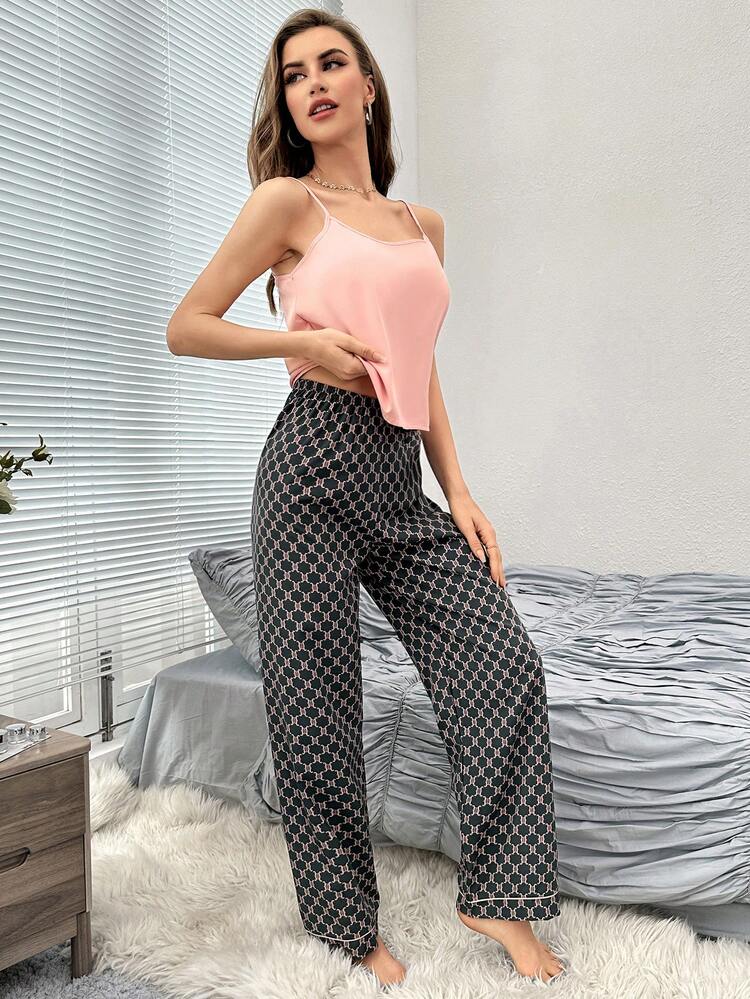 Xa ten Cami ngọn & In Toàn bộ Quần Bộ PJ - Nhiều màu - Xem 4