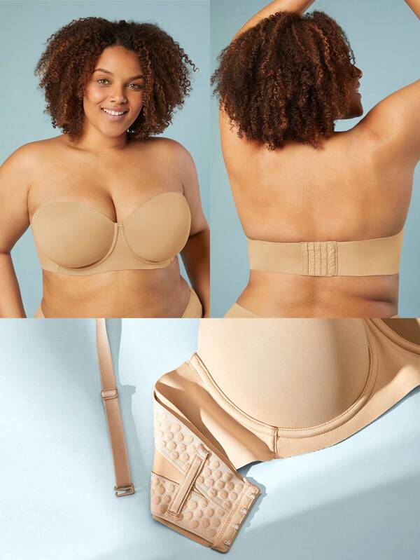 LUVLETTE Plus Dream Curve Support + Sutien push-up fără bretele Tricou Lenjerie ca îmbrăcăminte exterioară Semi sutien