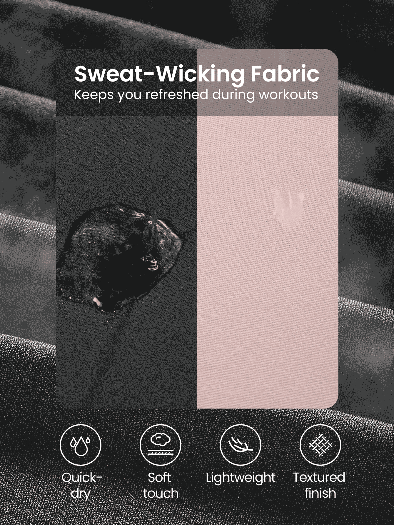 GLOWMODE Căn giữa Nhanh khô Áo thun thể thao  chạy Tập huấn - màu đen - Xem 2