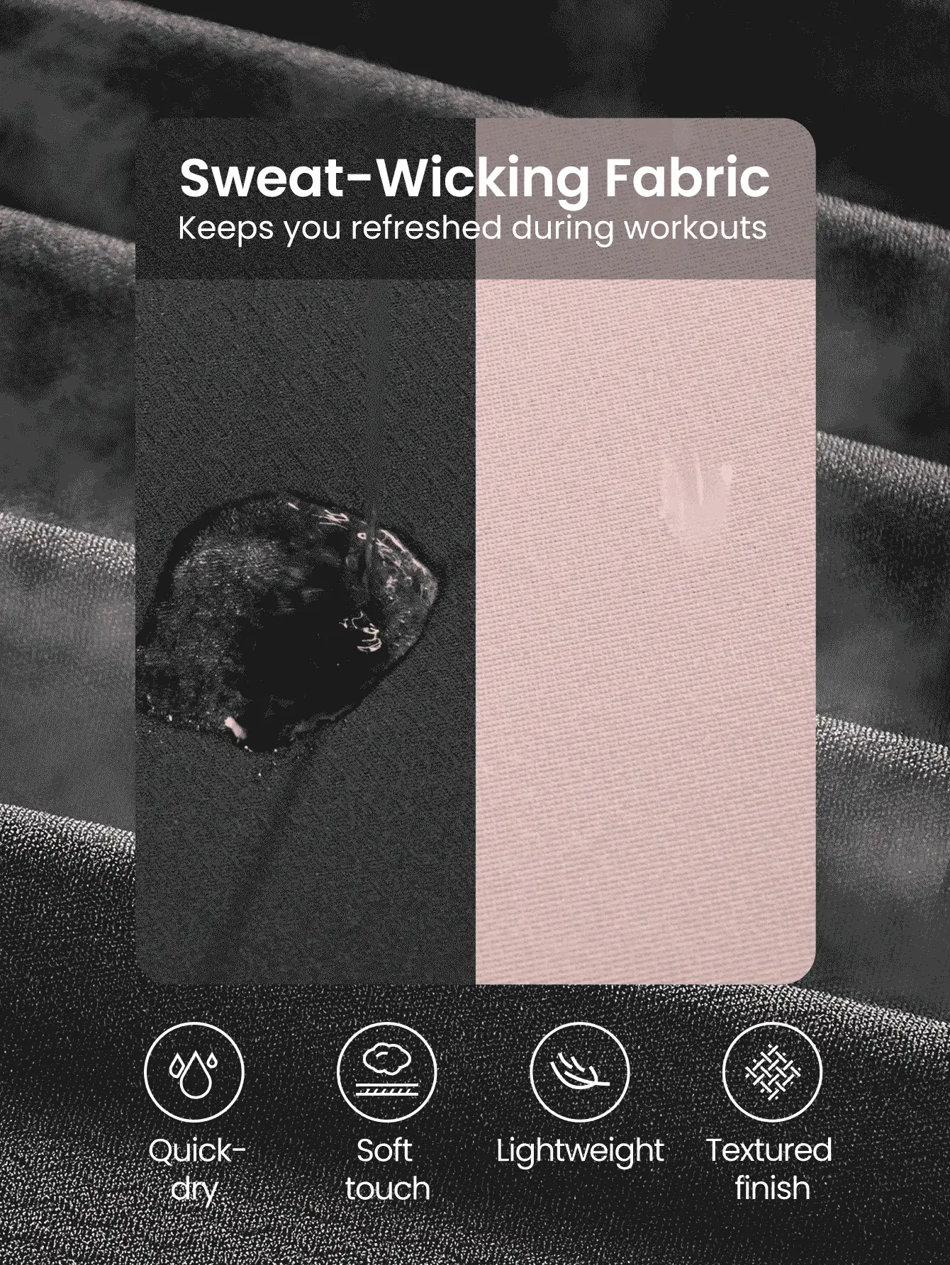 GLOWMODE Căn giữa Nhanh khô Áo thun thể thao  chạy Tập huấn - màu đen - Xem 2