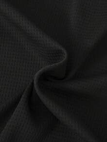 SHEIN Tween Boy Letter Graphic Hooded Tee & Joggers - Black - View 3