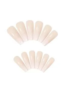 24pcs Ombre Fake Nail & 1sheet Tape - Multicolor - View 2