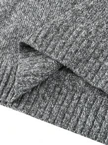Manfinity Homme 男士雜色針織套頭毛衣 - 灰色 - 查看 4