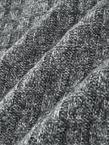 Manfinity Homme 男士雜色針織套頭毛衣 - 灰色 - 查看 5