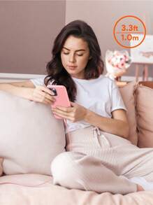 JMMO iPhone 数据线，尼龙 USB-A 转闪电数据线，尼龙编织线，兼容 iPhone，480Mbps 数据传输 3.3FT/1M [Apple MFi 认证] 圣诞礼物，秋冬必备品 - 紫色 - 查看 5