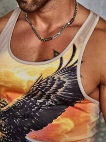 Manfinity LEGND Men Eagle Print Tank Top - Multicolor - View 6