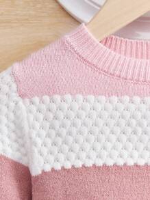 SHEIN Cô Gái Trẻ Khối màu Áo len - Nhiều màu - Xem 5