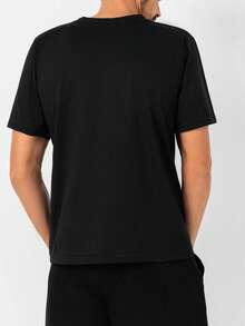 RueChic Nam In hành tinh Áo thun - màu đen - Xem 2