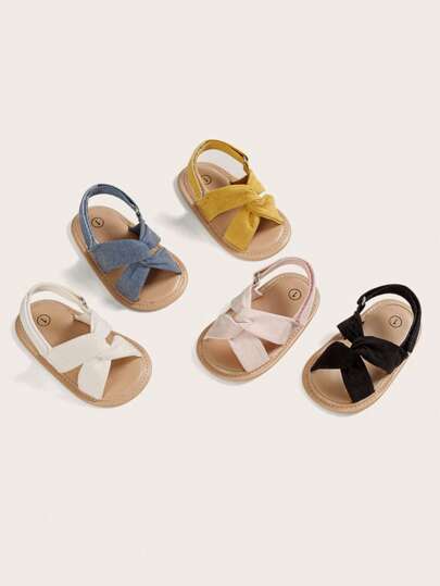 Tjejer Twist Design Ankelrem Spädbarn Sandaler För sommaren