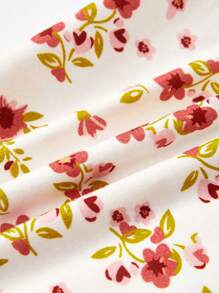 Cozy Pixies 女嬰3入組花卉和字母圖案連體衣