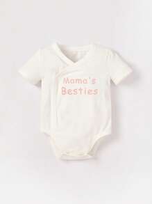 Cozy Pixies 女嬰3入組花卉和字母圖案連體衣