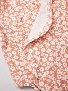 Cozy Pixies 女嬰3入組花卉和字母圖案連體衣