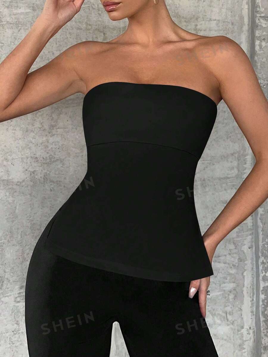 SHEIN SXY Top bandeau unicolor