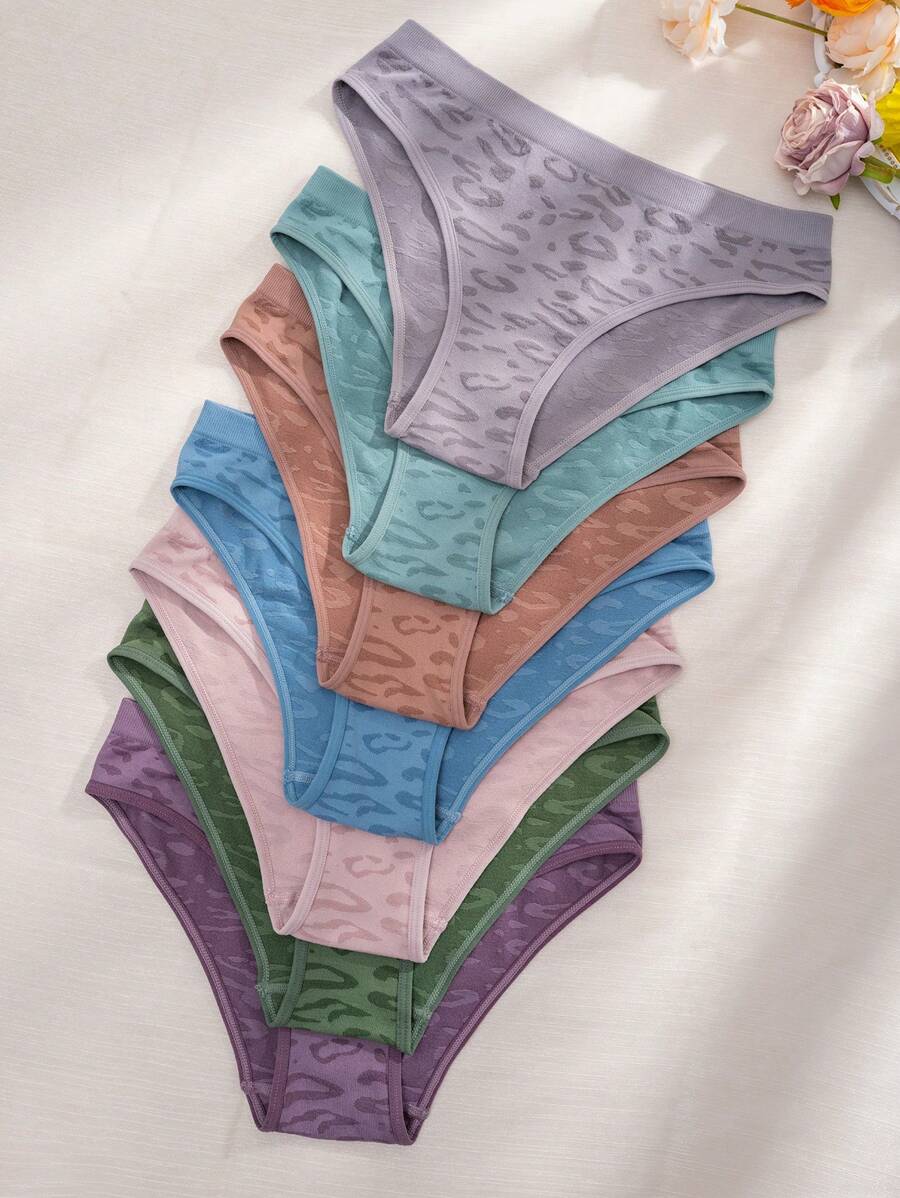 7pack Leopard Print Panty - Multicolor - View 1