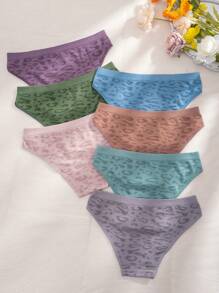 7pack Leopard Print Panty - Multicolor - View 2
