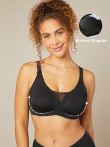 LUVLETTE Midsummer Luv Plunge Bralet - Black - View 11