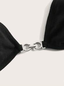 SHEIN ICON monocolore Top corto & Top bretelle sottile