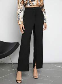 Maija High Waist Split Hem Pants