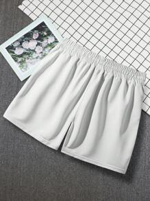 Claim Dot 男士字母图案抽绳腰宽松短裤