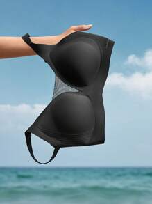 LUVLETTE Plus Midsummer Luv Plunge Bralet - Black - View 10