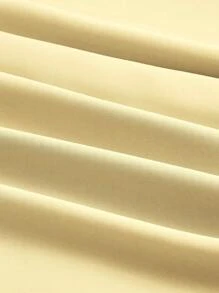 SHEIN MOD Chất rắn Cà vạt vai Váy Dây - Màu vàng - Xem 3