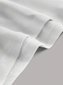 SHEIN MOD 立體花卉繞頸短上衣 - 白色 - 查看 5