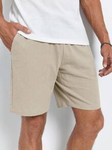 Manfinity VCAY Men Solid Slant Pocket Shorts