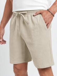 Manfinity VCAY Men Solid Slant Pocket Shorts