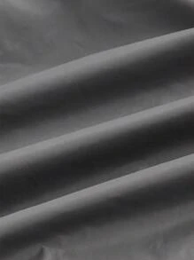 SHEIN ICON Váy nữ Dây kéo Xù màu trơn Giải trí - Màu xám đen - Xem 9