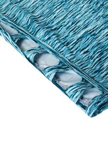 Hơn Thuốc nhuộm Không gian Thắt lưng băng rộng Xà cạp - Màu xanh lam - Xem 5