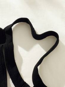 حمالة صدر موحدة اللون مكشوف الظهر - الأسود - مشاهدة 4