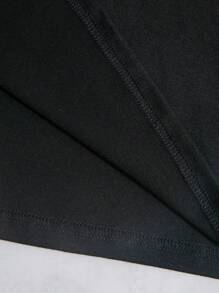 INAWLY 蘑菇和月亮印花 T 恤 图案 T 恤 女式上衣