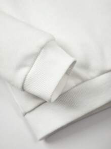 Cozy Pixies Baby Girl Letter Graphic Sweatshirt,In Fall/Winter - White - View 5