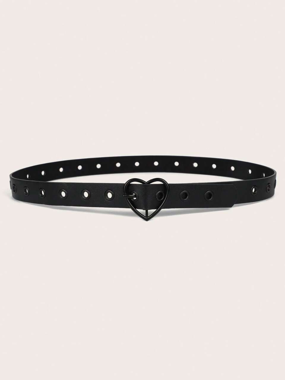 1pc Fashion Heart Buckle Waist Belt Versatile Dress, One Size Fits All Summer, School Fall, Autumn, Halloween