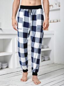 Nam In kẻ sọc Buffalo Eo dây rút Quần ngủ - Nhiều màu - Xem 1