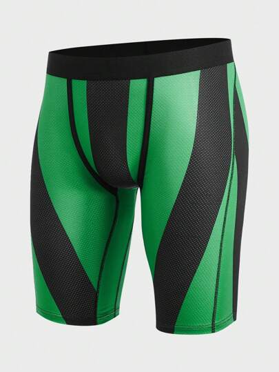 Men Random Colorblock Boxer Brief