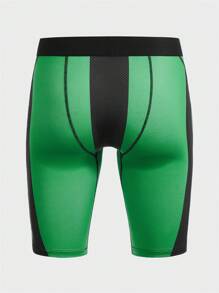 גברים אקראי מחולק לצבעים תחתון בוקסר - ירוק - ראה 2