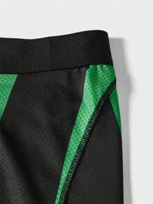 גברים אקראי מחולק לצבעים תחתון בוקסר - ירוק - ראה 5