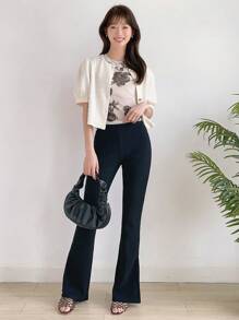 DAZY In hoa Lưới Áo Không có áo ngực - Nhiều màu - Xem 10