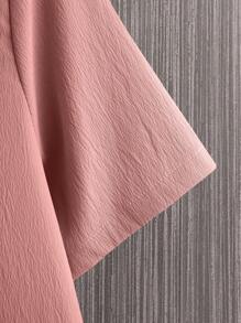 Manfinity Homme Nam Chất rắn Áo sơ mi & Eo dây rút Quần Without Tee - Gỗ đỏ - Xem 3