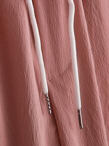 Manfinity Homme Nam Chất rắn Áo sơ mi & Eo dây rút Quần Without Tee - Gỗ đỏ - Xem 5